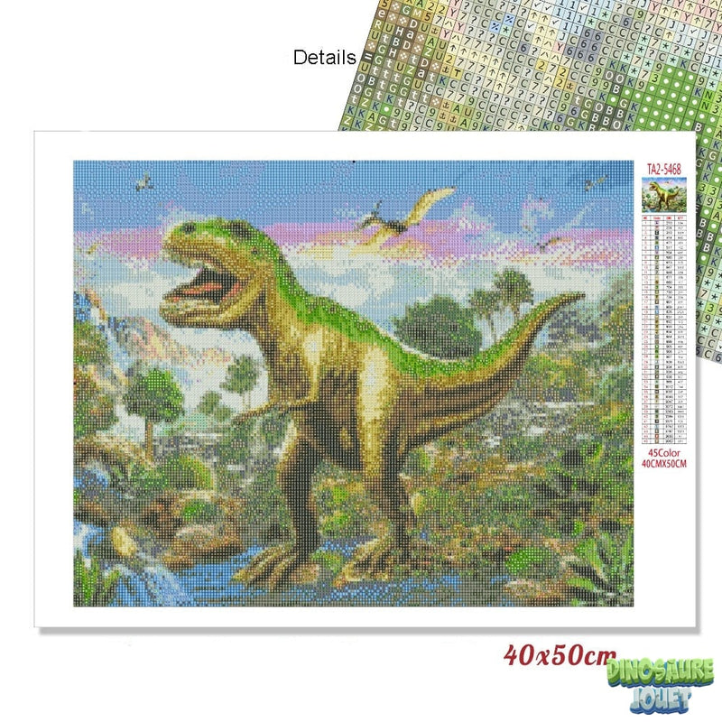 Tableau diamant T-rex