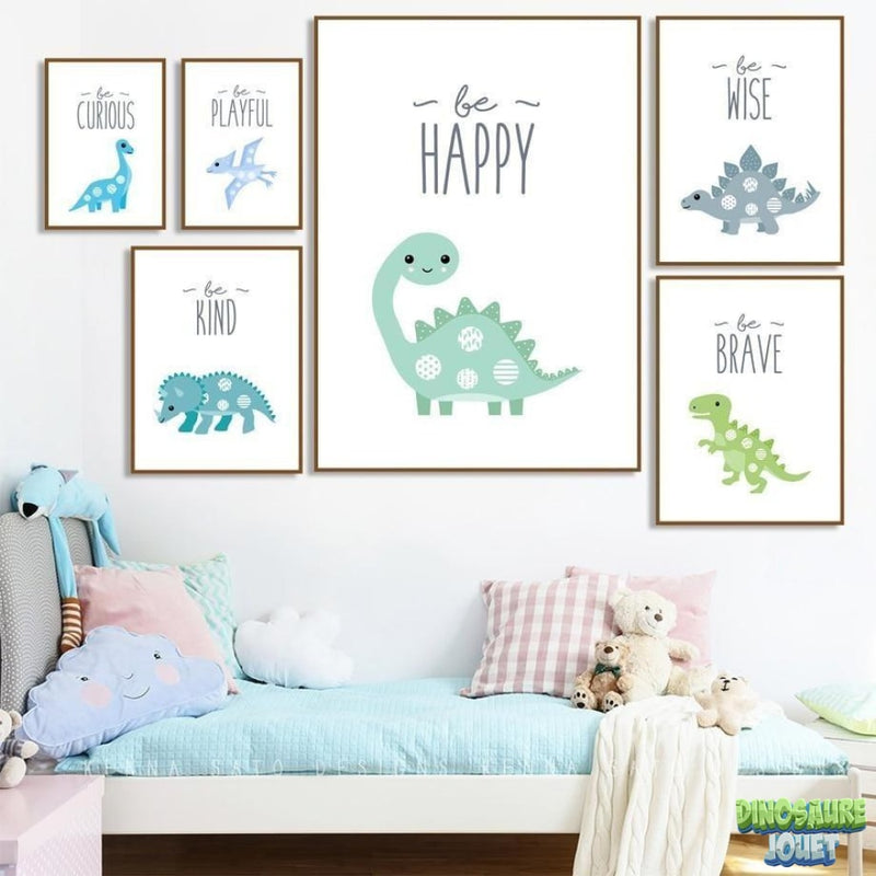 Tableau Dinosaure Rigolo
