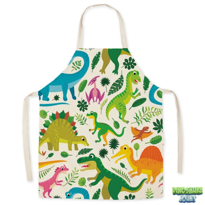 Tablier de cuisine coloré Dinosaure