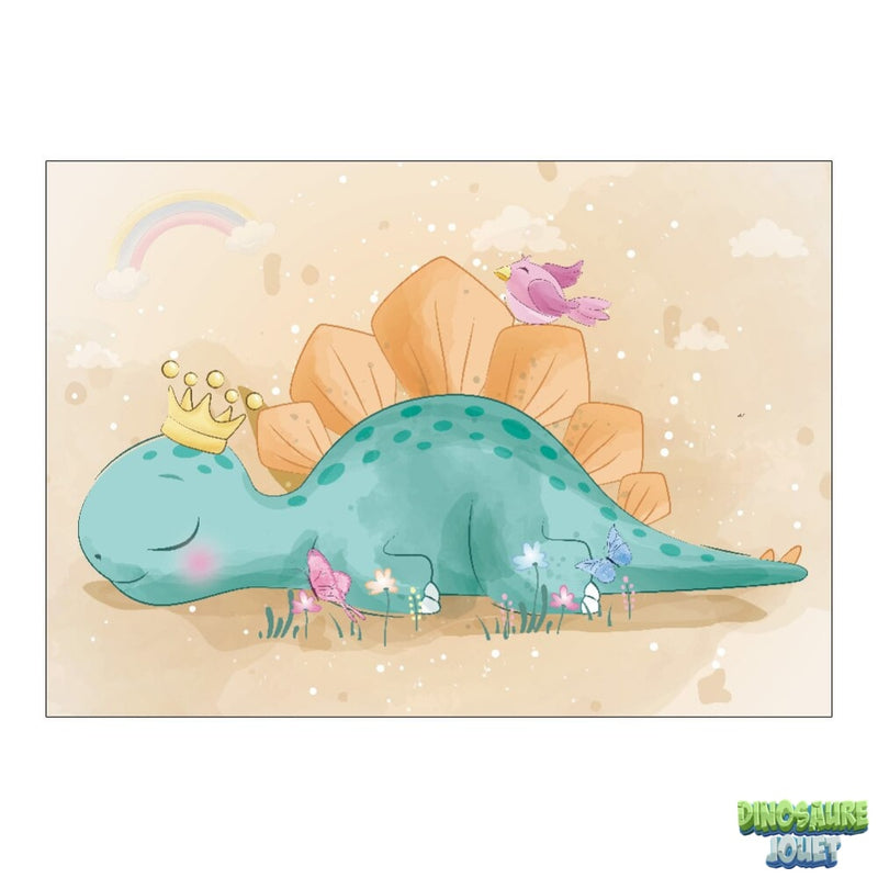 Tapis chambre enfant lavable dinosaure