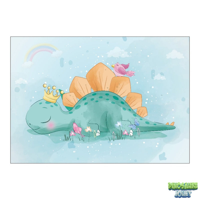 Tapis chambre enfant lavable dinosaure
