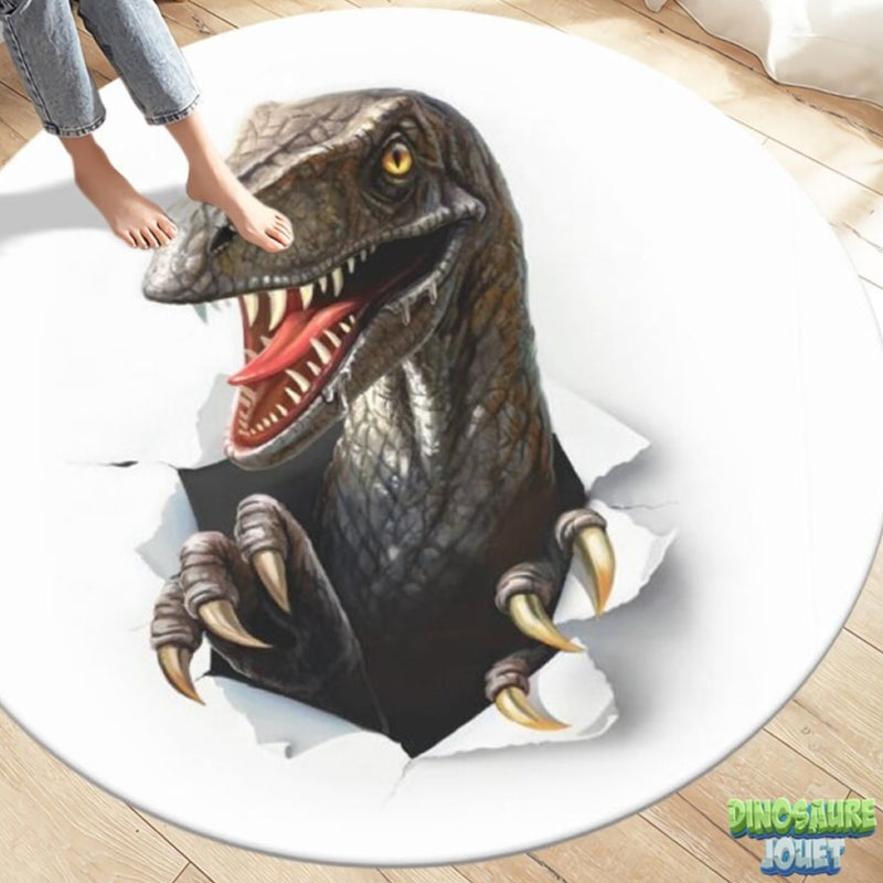 Tapis dinosaure vélociraptor