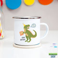 Tasse émaillée anniversaire Dinosaure