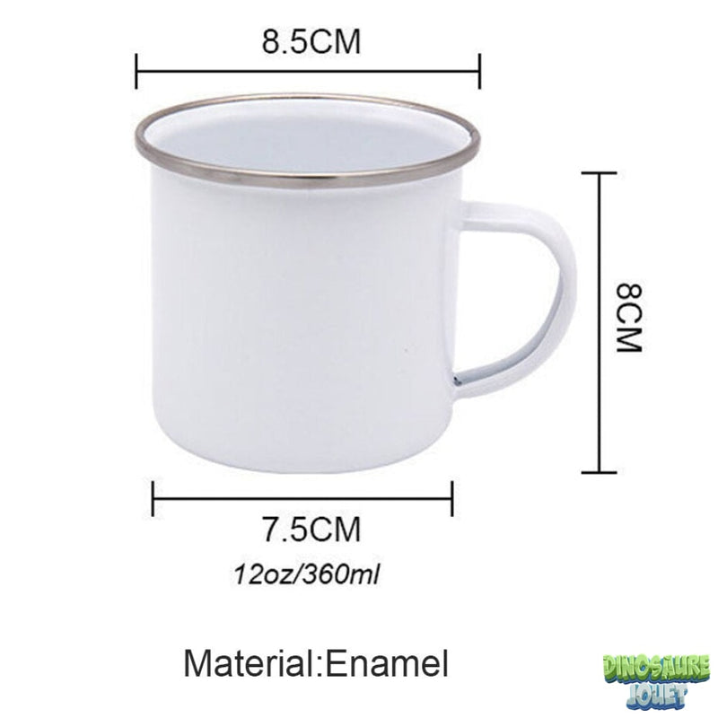 Tasse émaillée anniversaire Dinosaure