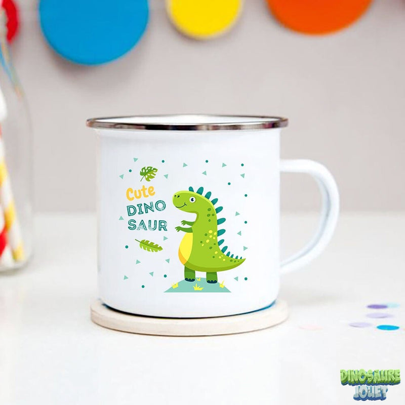 Tasse émaillée Dinosaure mignon
