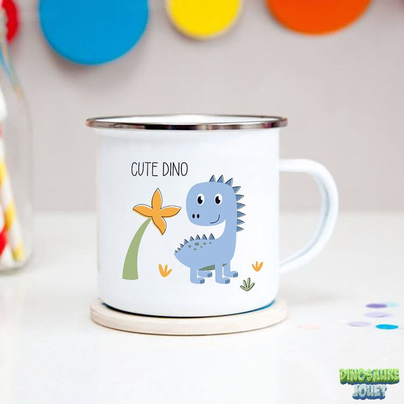 Tasse émaillée Dinosaure mignon
