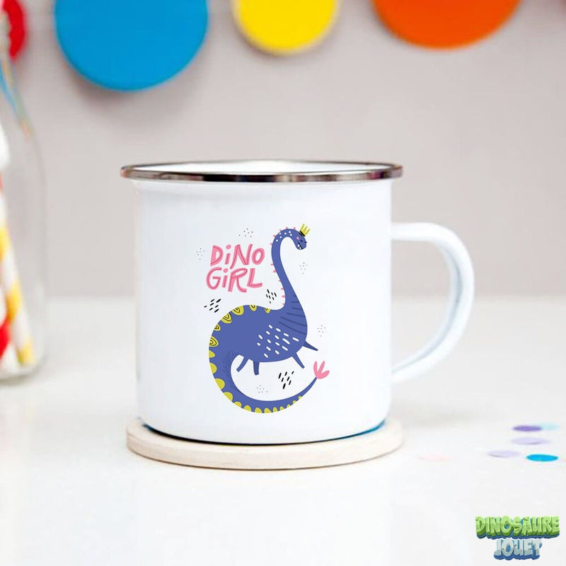 Tasse émaillée Dinosaure princesse