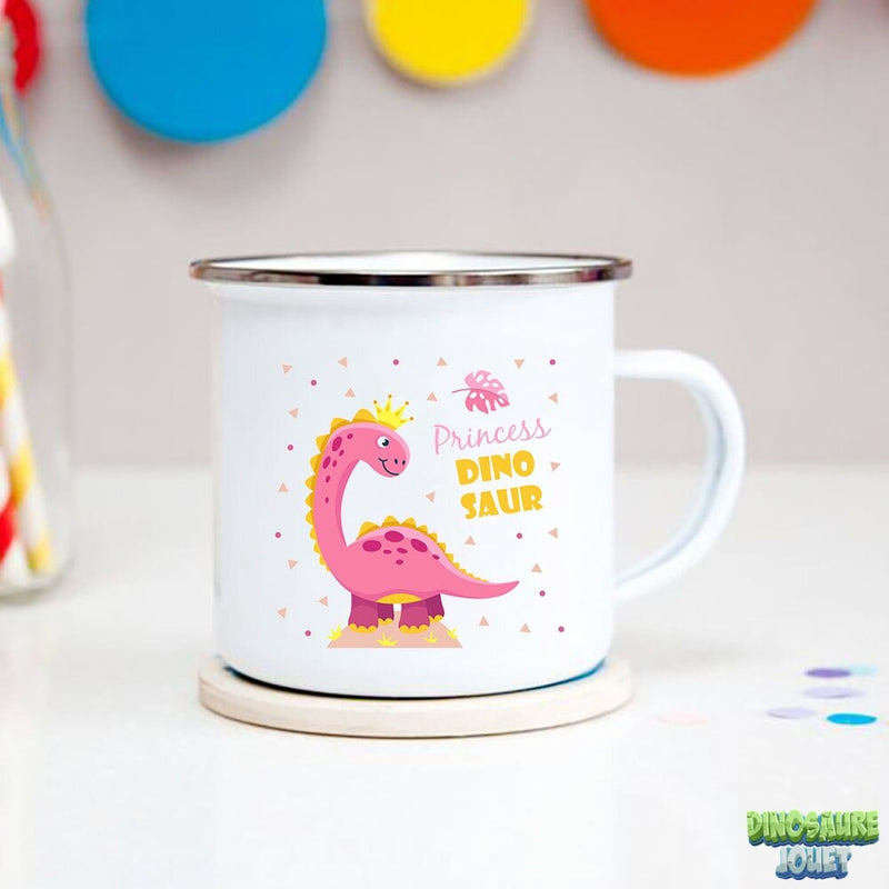 Tasse émaillée Dinosaure princesse