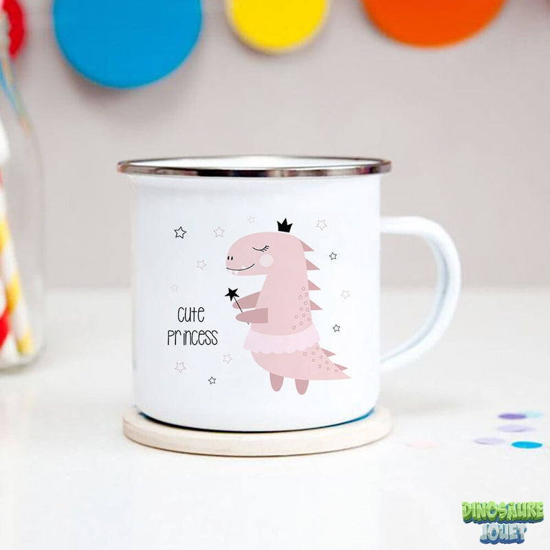 Tasse émaillée Dinosaure princesse