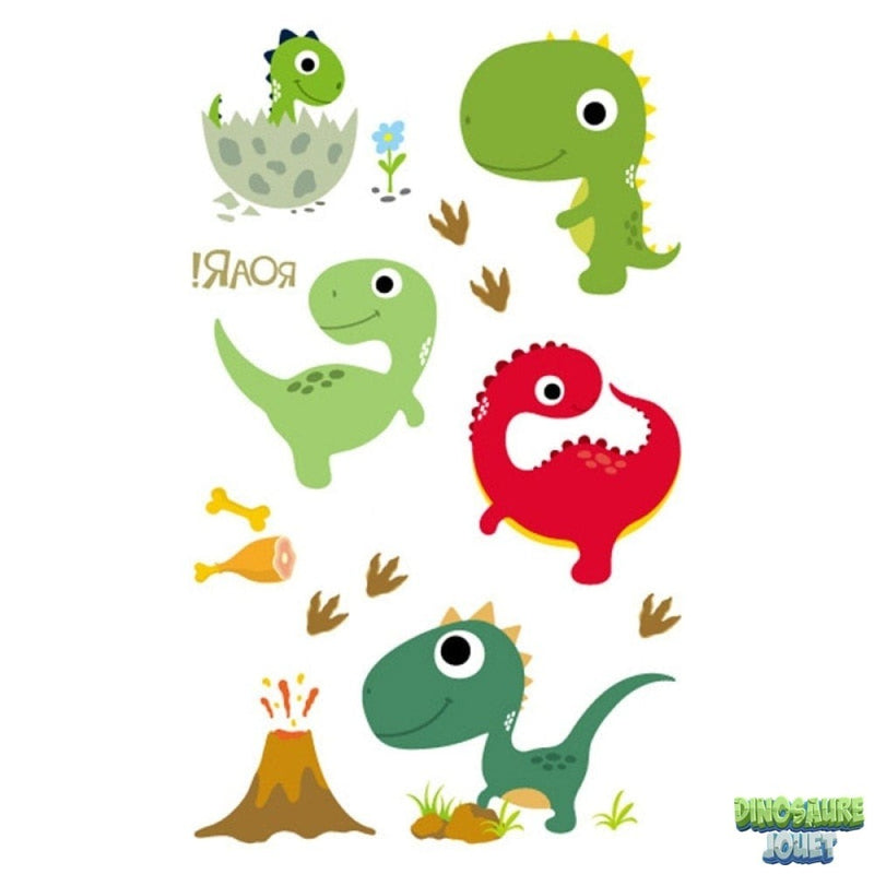 Tatouage ephemere Dinosaure rigolo