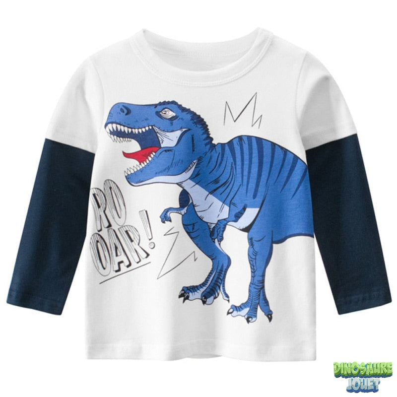 Tee shirt manche longue Dinosaure T-rex
