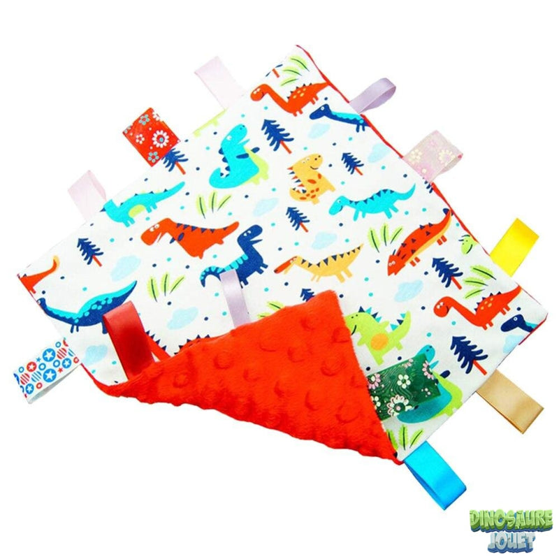 Tissu doudou motif Dinosaure