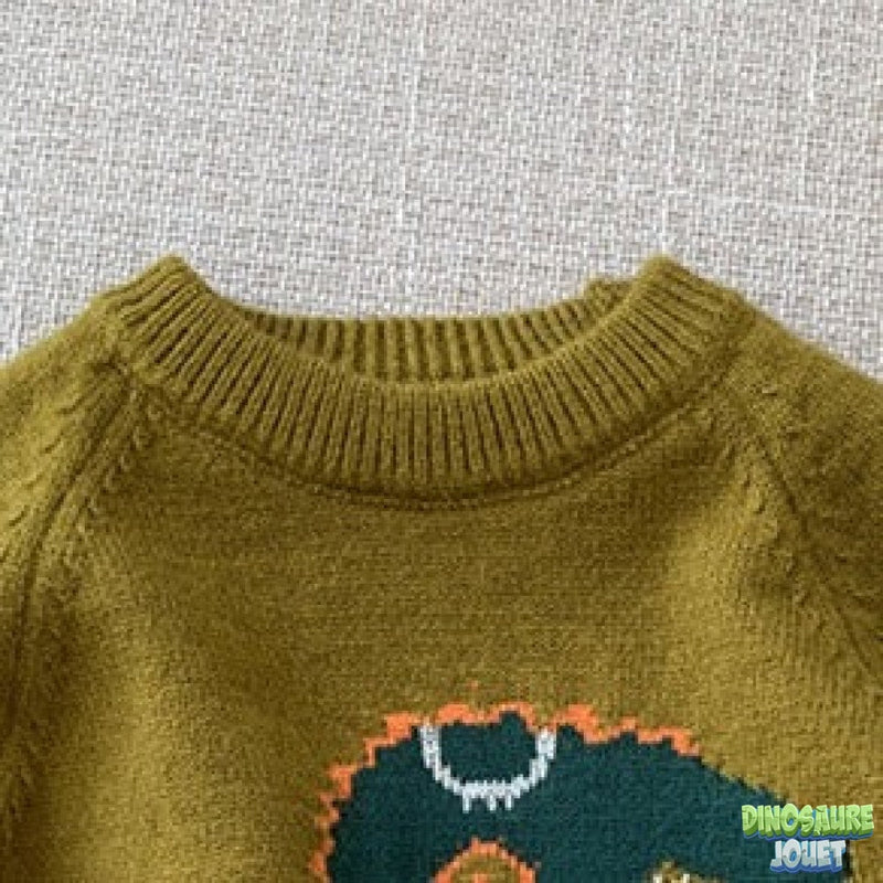 Tricot enfant pull dinosaure