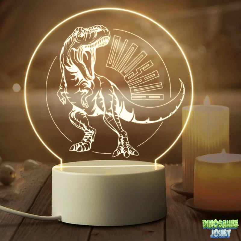 Veilleuse acrylique T-rex