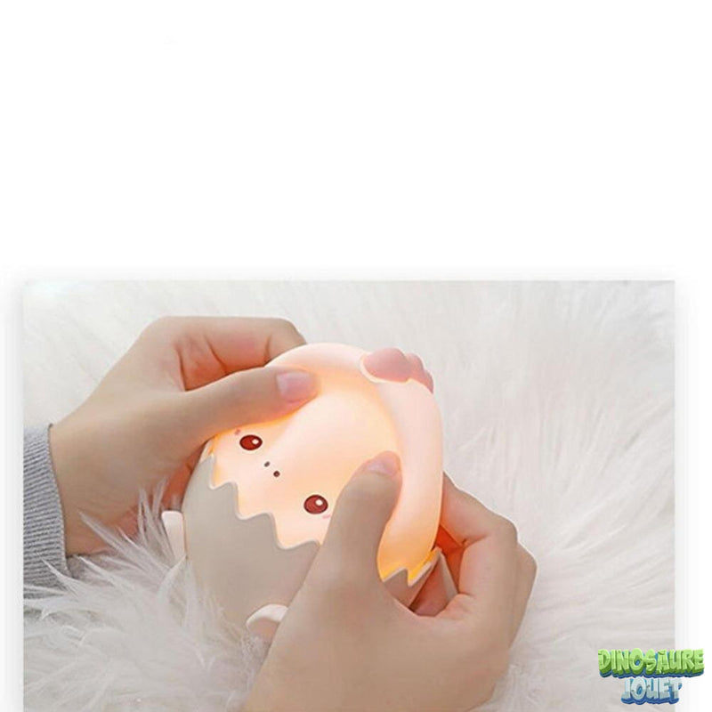 Veilleuse de nuit tactile Dinosaure dans son œuf